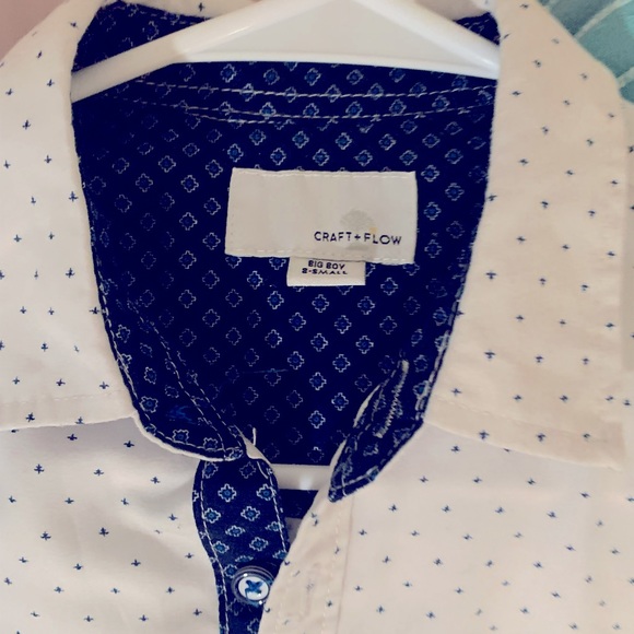 Youth button up collared dressy shirt/size small/8 - Picture 6 of 7